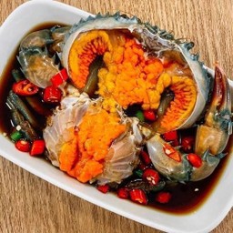 ปูไข่ดองซีอิ๊วเกาหลี S [น้ำหนักเฉพาะปู 190-200 กรัม]