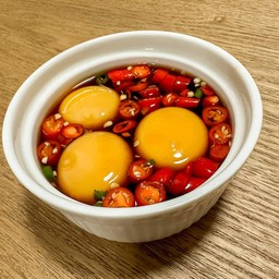 ไข่ออแกนิคดองซีอิ๊วเกาหลี (3ฟอง)