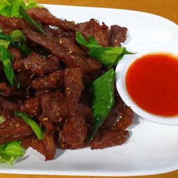 หมูแดดเดียวทอด