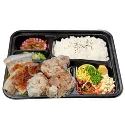 ◼️No.  98 Mix Bento(Pork ginger&Karaage)