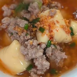 ต้มยำเต้าหู้หมูสับ