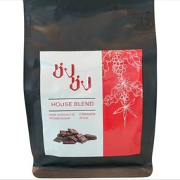 เมล็ดกาแฟคั่วเข้ม House blend 250 g