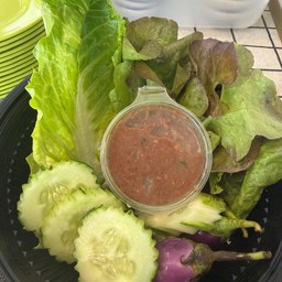 น้ำพริกกะปิกะปุก2ออนซ์ พร้อมผัก