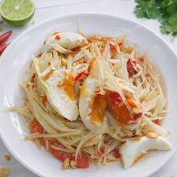 ส้มตำไทยไข่เค็ม