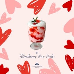 strawberry rose milk