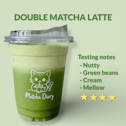 Thai matcha double latte