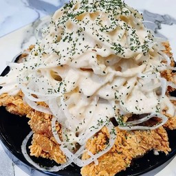 ไก่ทอดซาวครีมหัวหอม