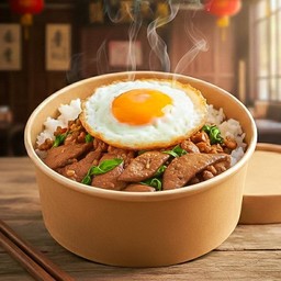 ข้าวกะเพราตับไข่ดาว