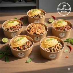 ไข่ข้น ไข่เจียว กะเพรา ตามสั่งตามใจ ฟู๊ดแอนด์มู๊ท โฮมเมด