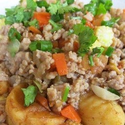 เต้าหู้ไข่ผัดหมูสับ