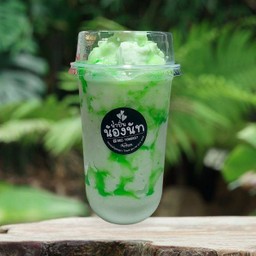 นมสดแอปเปิ้ลเขียวปั่น