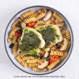 Pesto Fish Aglio Pasta