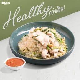 ไก่ล้วน ผัดน้ำ (เส้นแก้ว)