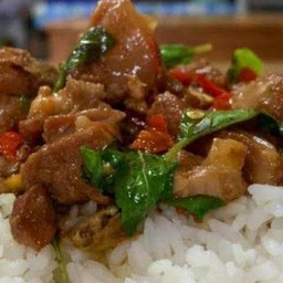 กระเพราเนื้อตุ๋น