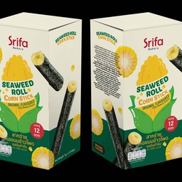 สาหร่ายห่อขนมข้าวโพด รสต้นตำรับ (1 กล่อง 12 ซอง)