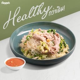 เนื้อวัวล้วน ผัดน้ำ (เส้นแก้ว)