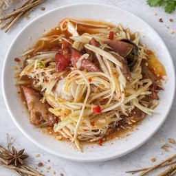 ส้มตำคอหมูย่าง