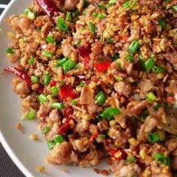 หมูสับคั่วพริกเกลือ