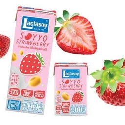 แลตตาซอย soyyo 180ml. สตรอเบอร์รี่
