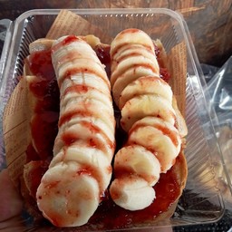 ปังปิ้ง กล้วยหอมสตอเบอรี่นม