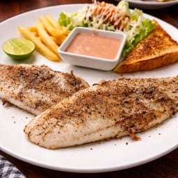 สเต๊กปลาดอลลี่ย่างพริกไทยดำ (จัมโบ้)