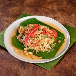 ส้มตำไทย ( Thai Green Papaya Salad )