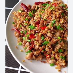 ข้าวราดคั่วพริกเกือ