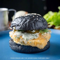 Fried Tofu and Tartar Burger