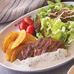 สเต็กเนื้อนิวซีแลนด์ทรัฟเฟิลครีมซอส