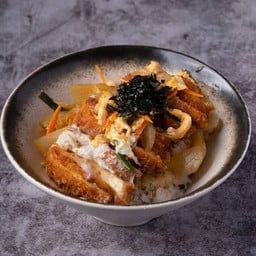 ข้าวหน้าหมูทอด