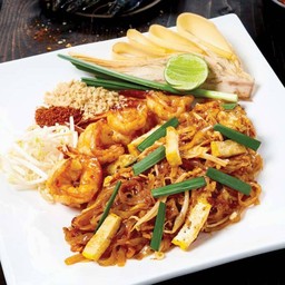 ผัดไทยกุ้งสด