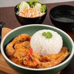 เซต ข้าวฉู่ฉี่ปลานิลทอด