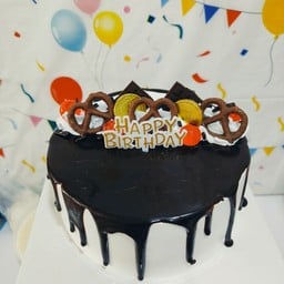 เค้กวานิลลาครีมสด  ดิปช็อคกานาช 1 ปอนด์