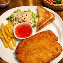 สเต๊กไก่กรอบ