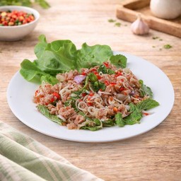 ยำทูน่าในน้ำแร่ ( Spicy Tuna Salad )