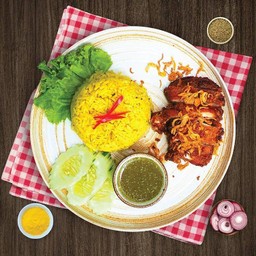 ข้าวหมกไก่ทอดพันธุ์ไทย