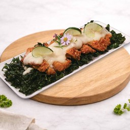 ไก่ทอดซอสครีมมะนาว ( Fried Chicken Lemon Cream Sauce )