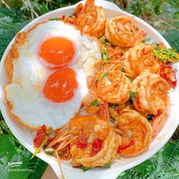 กะเพรากุ้ง(กับข้าว)