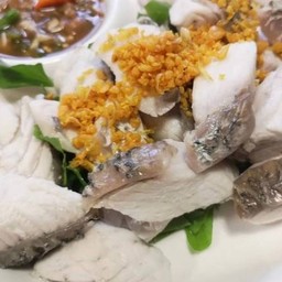 เนื้อปลากะพงลวกจิ้ม