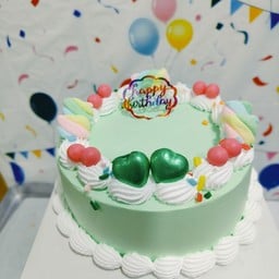 เค้กวานิลลาครีมสด น่ารักๆ 1 ปอนด์