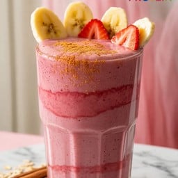 Berry Good Protein ( สตรอเบอร์รี่ + นมโอ๊ต + โปรตีนธัญพืช + ชินนาม่อน )
