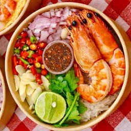 ข้าวขยำกุ้งมันกุ้ง**