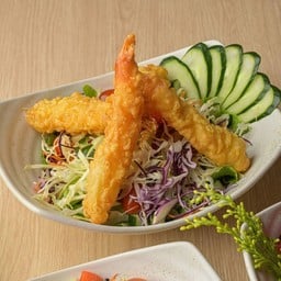 สลัดกุ้งเทมปุระ (4ตัว)