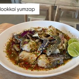 ยำปูม้าสด