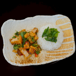 หมูกรอบเคยหอม Roast Pork & Shrimp Paste