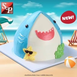 เค้กแฮปปี้ชาร์ค บัทเทอร์วานิลลา 0.5 ปอนด์