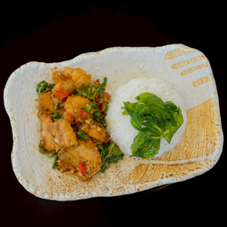 ปลากะพงเคยหอม Seabass & Shrimp Paste