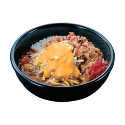 ข้าวแกงกะหรี่ชีสลาวาและเนื้อสุคิยะ