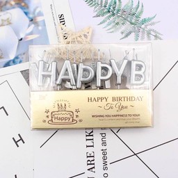 HAPPY BIRTH DAY สีเงิน