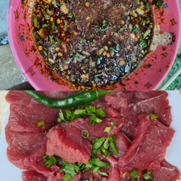 ซอยจุ้เนื้อล้วนๆพร้อมแจ่วขมๆๆ